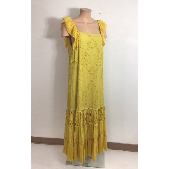 Anthropologie Dresses & Skirts - Anthropologie Payal Jain Fallon Eyelet Maxi Dress Womens 8